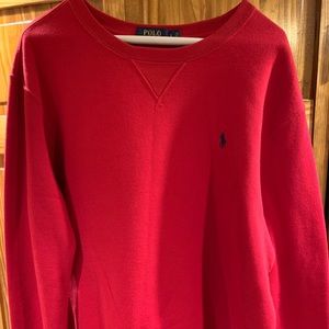 Red “Polo” Crew Neck Sweater